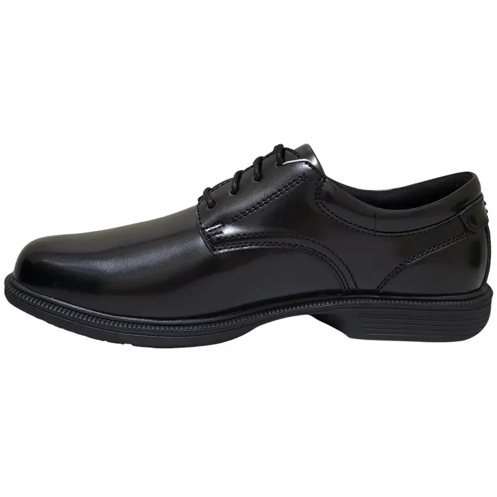 Nunn Bush Men Baker Street Plain Toe Derby Oxfords Size US 10XW Black Leather